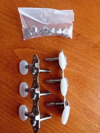 Schaller 3-On-Plate Guitar Machines
