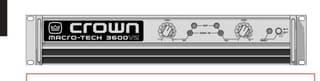 Crown ma 3600vz  2 x 1800w