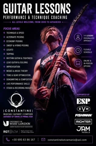 Μαθήματα Κιθάρας – Constantine (Primal Fear, TEMOR)