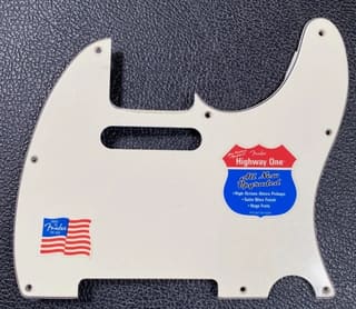 Fender-USA Pickguard Telecaster White 3-