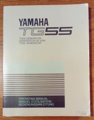 Yamaha TG55 Tone Generator OPERATING MAN
