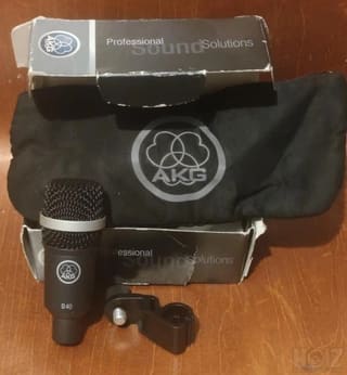AKG D40+ H440 Drum rim mount + storage p
