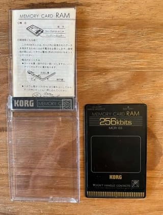 Korg MCR - 03  Memory Card