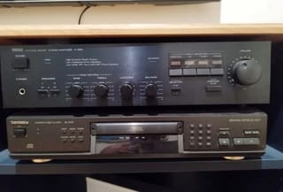 Yamaha A420 Stereo Amplifier + Technics CD Player