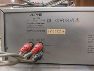 Alpine AL-35 cassette deck tape deck