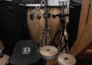 Toca Traditional Series Bongos + Gibraltar + Meinl 