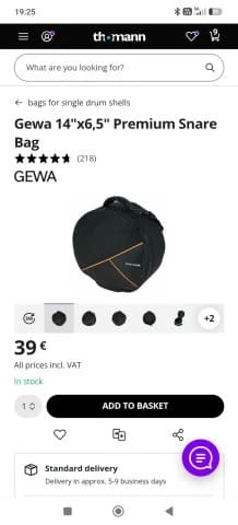 Gewa snare bag
