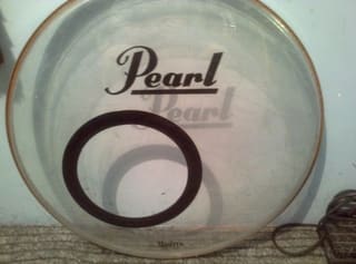 Pearl Masters bass drum μπροστινο δερμα 