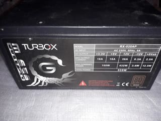 Τροφοδοτικό Τurbo-X RX-535AP - 535W - 80 Plus - Modular