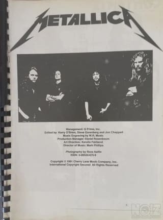 Metallica, Black Album - Guitar Book