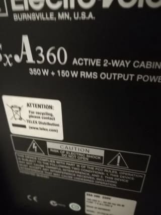 Electro-Voice SXA 360