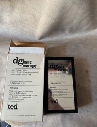 Vintage TED DG Model 2 τροφοδοτικό , στο κουτ