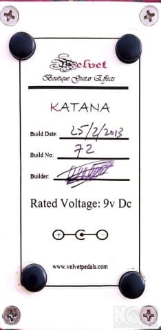 Katana Overdrive Velvet Pedals