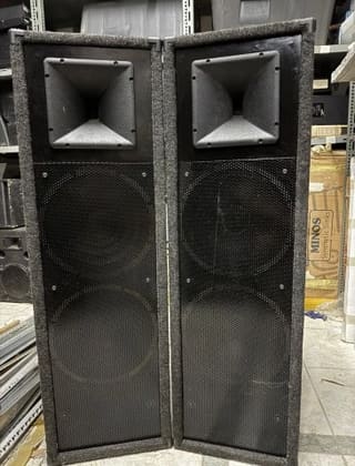 Ζεύγος Επαγγελματικά Ηχεία PA (Διπλά Woofer +