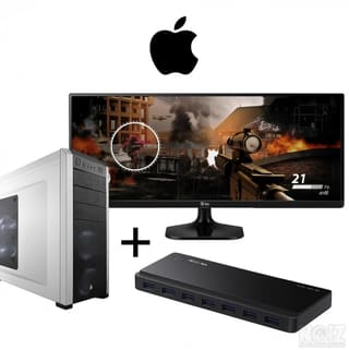 Hackintosh PC + 25'' LG Ultrawide Monito
