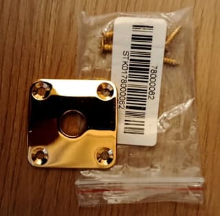 Les paul gold jack plate 