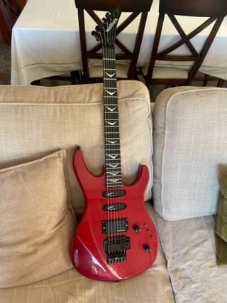 Vintage 1987 Washburn G-8V Superstrat – Metallic Red – (upgraded)