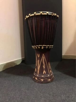 Djembe Χειροποίητο Σκαλιστο Από Ινδία