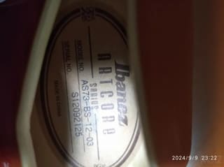 Ibanez semi hollow AS73