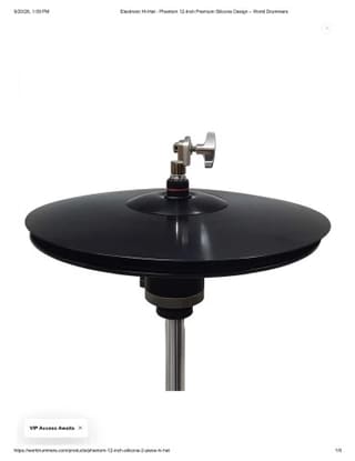 Phantom 12-Inch Silicone 2-Piece Electronic Hi-Hat