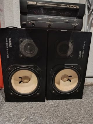 Yamaha NS 10 and Yamaha A 100