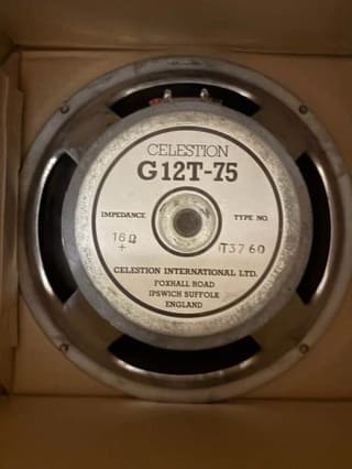 3 Celestion T3760 G12T-75 12" 75-Watt 16 Ohm Speaker 1984 vented Metallica