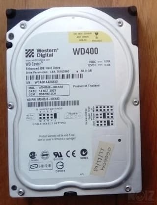 ΣΚΛΗΡΟΣ ΔΙΣΚΟΣ WD CAVIAR IDE - 40Gb