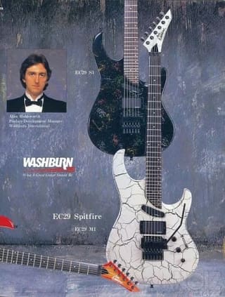 Washburn EC29 Spitfire II White Crackle 
