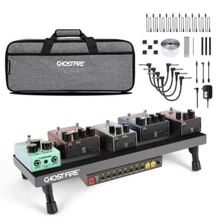 GHOSTFIRE Guitar Pedal Board with Carry Bag