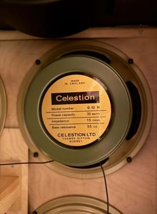 4x Celestion Heritage Greenback G12H30 55Hz