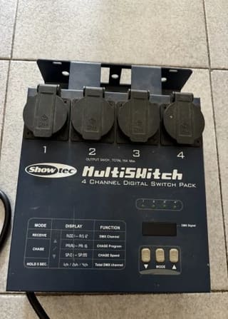 Showtec Switch pack 4ch