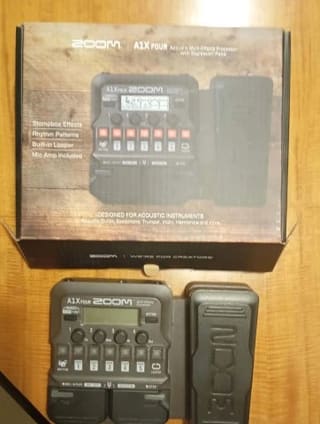 Zoom A1X FOUR Acoustic Multi Effects Processor With Expression Pedal
