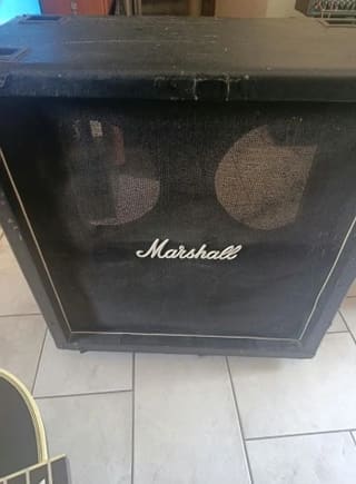 Vintage Marshall 4x12 Cabinet – Early ’70s – Empty / Unloaded