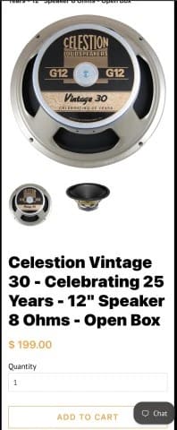 Marshall Celestion V30