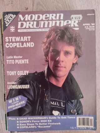 Modern Drummer περιοδικά, πλήρης σειρά 1990