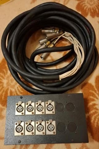 Multi Stage Box 8αρι με 10 Μέτρα Multi καλώδιο+8 Canon XLR