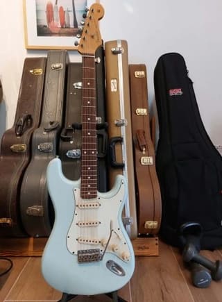 60s Stratocaster – Fender & MJT Parts, Sonic Blue, Medium Relic