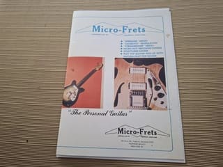 Micro-Frets κατάλογος κιθαρών και μπασων, pdf, του 1968