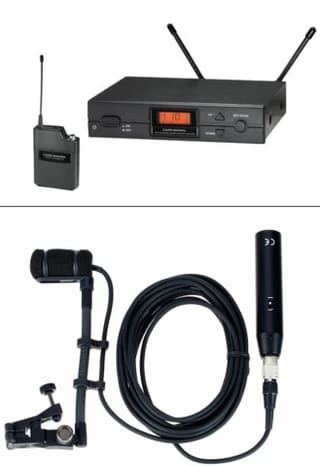 Audio-Technica ATM350U + Audio Technica ATW-2110