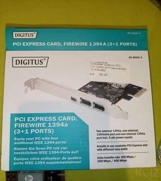 DIgitus PCI Express Card Firewire 1394a 