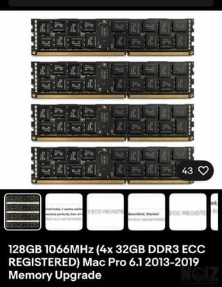 Μνημες 128 GB 1066 MHZ DDR 3 ECC REGISTE
