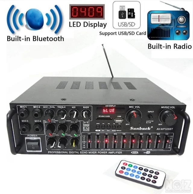 Ραδιοενισχυτής-Karaoke 4in MIC 240W blue