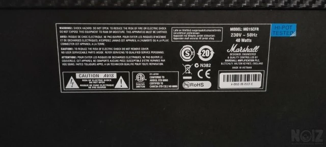 Marshall MG15CFR Combo Ενισχυτής Ηλεκτρι