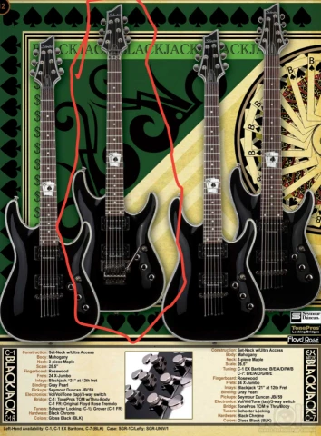Schecter C1 Blackjack FR