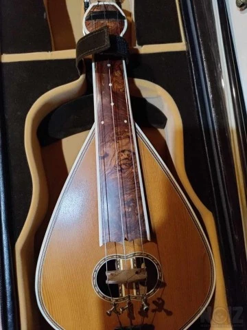 Κρητική λύρα χειροποιητη και θήκη με δοξ