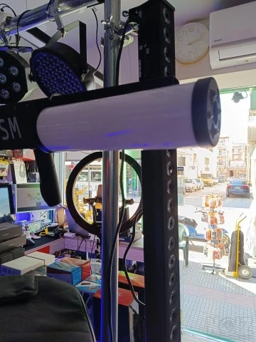DJ LED Co2 Κανόνι-Πιστόλι καπνού φωτιζόμ