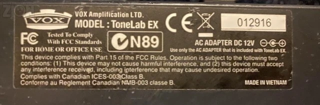 Vox ToneLab EX
