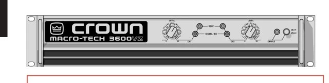 Crown ma 3600vz  2 x 1800w