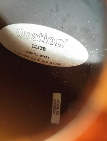 Ovation elite op pro studio preamp 