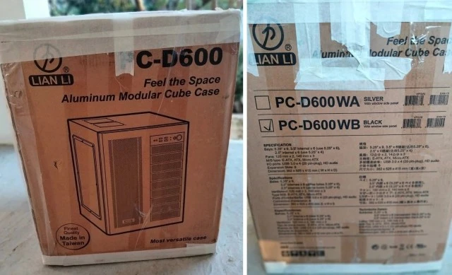  Κουτί Lian Li PC-D600WB Full Tower PC C